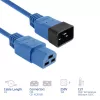 Cavo di alimentazione ACT C20–C21 IEC60320 blu 3 m, 250 V 16 A