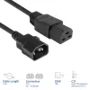 Cavo di alimentazione ACT C14 a C21 IEC60320 nero 1 m, 250 V, 10 A