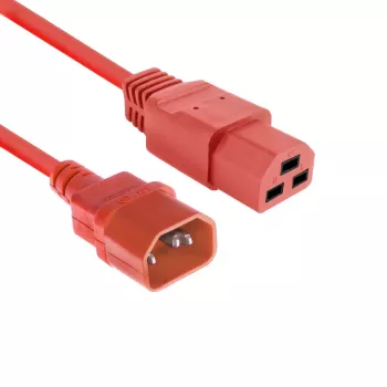 Cavo di alimentazione ACT C14 a C21 IEC60320 rosso 2,5 m, 250 V 10 A
