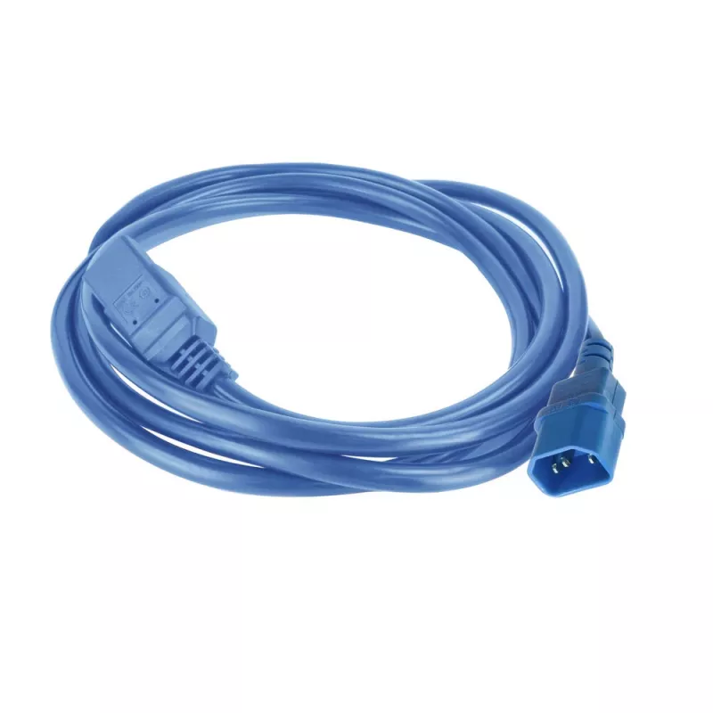 Cavo di alimentazione ACT C14 a C21 IEC60320 blu 1,5 m, 250 V 10 A