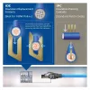 ACT blu 80 metri cavo di installazione S/FTP CAT6A B2ca PoE++ 100W solido preassemblato, connettore RJ45 – connettore maschio