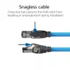 ACT blu 80 metri cavo di installazione S/FTP CAT6A B2ca PoE++ 100W solido preassemblato, connettore RJ45 – connettore maschio