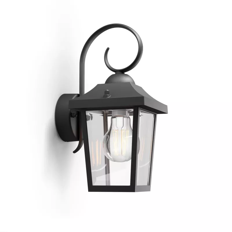 Applique da esterno Philips myGarden Buzzard 60 W E27 nero alluminio (senza lampadina)