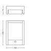 Applique Philips Arbour 3,8W, applique da esterno, antracite, metallo, IP44, terrazza, giardino, II