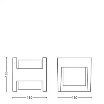 Applique da esterno Signify Philips Arbour 3,8 W LED antracite