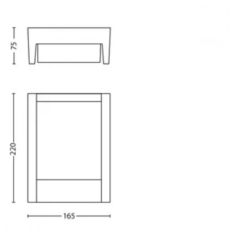 Applique da esterno Signify Philips Arbour 3,8 W LED antracite, 220–240 V, 1 luce