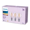 Lampadina filamento Philips trasparente 60 W A60 E27 x3, 7 W, 60 W, E27, 806 lm, 15000 h, bianco caldo
