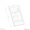 Custodia per tablet Neomounts WL15-601BL1 per 10,9–11 pollici (25,4–27,9 cm) – con chiusura, nera, universale