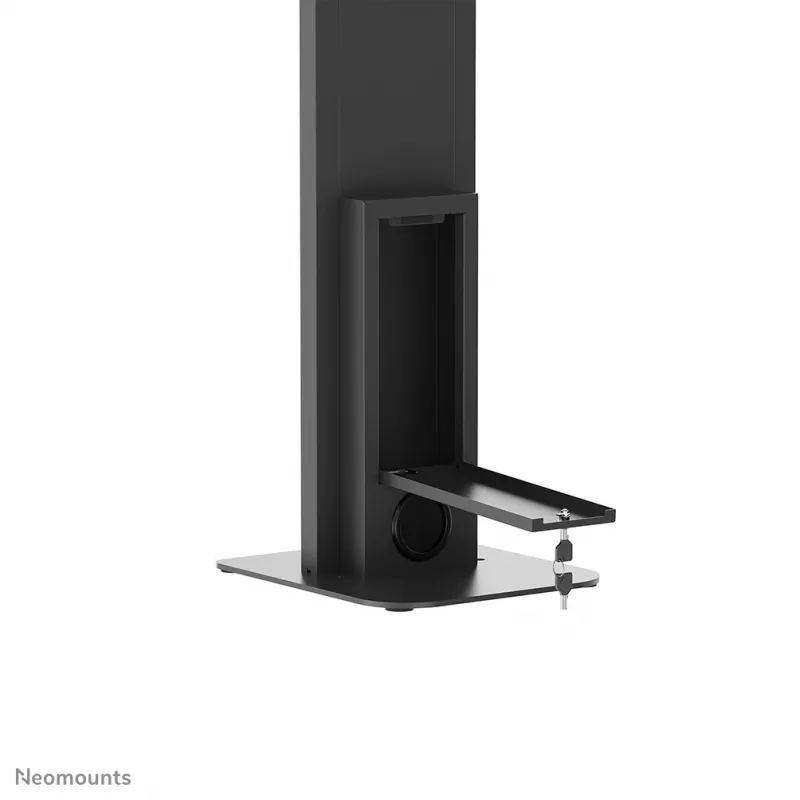 Supporto a pavimento per tablet Neomounts FL15-628BL1 — universale, con serratura, portata max. 3 kg, nero