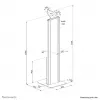 Supporto a pavimento per tablet Neomounts FL15-628BL1 — universale, con serratura, portata max. 3 kg, nero