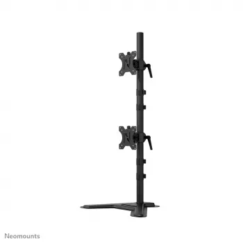 Supporto doppio per monitor Neomounts DS45-600BL2V per 2 display da 10–32 pollici, VESA 75x75–100x100, portata max. 9 kg, da appoggio, nero