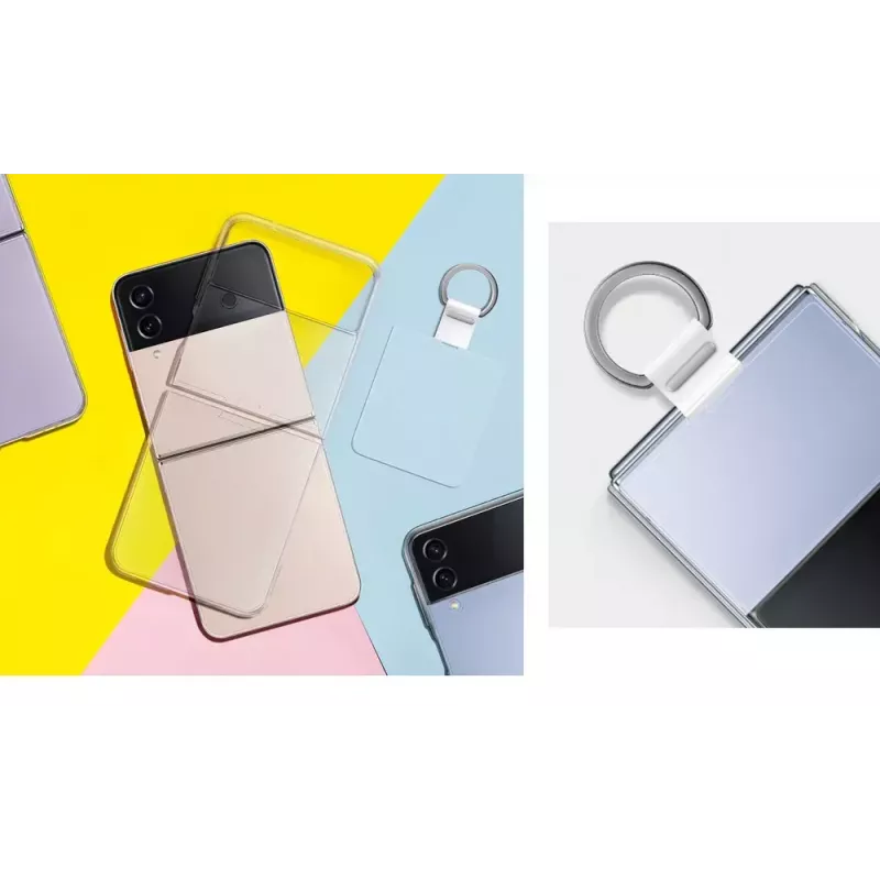 Custodia per cellulare Samsung EF-OF721CTEGWW cover trasparente