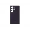 Cover Samsung Galaxy S24 Ultra custodia in silicone viola scuro