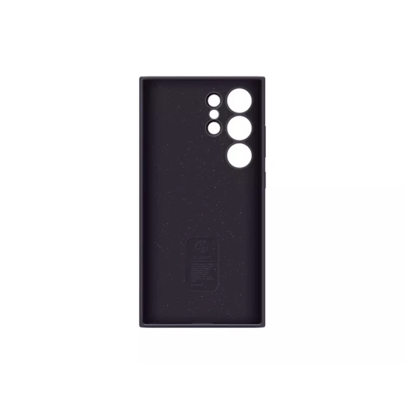 Cover Samsung Galaxy S24 Ultra custodia in silicone viola scuro