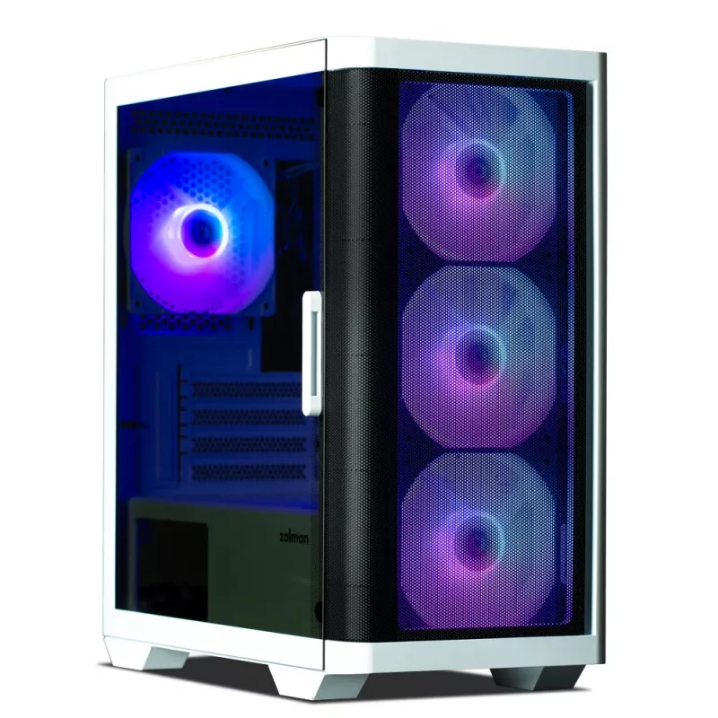 Case per computer Zalman M4 WHITE Mini Tower nero, bianco