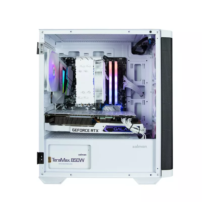 Case per computer Zalman M4 WHITE Mini Tower nero, bianco