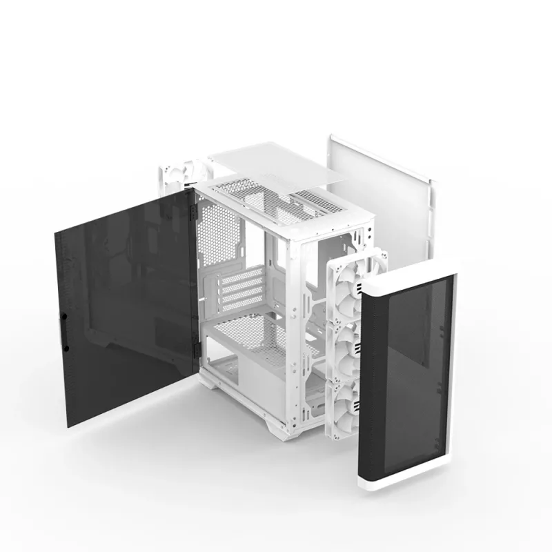Case per computer Zalman M4 WHITE Mini Tower nero, bianco