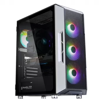 Case per PC Zalman I3 Neo ATX Mid Tower front mesh per raffreddamento efficiente 3 ventole preinstallate Midi Tower nero