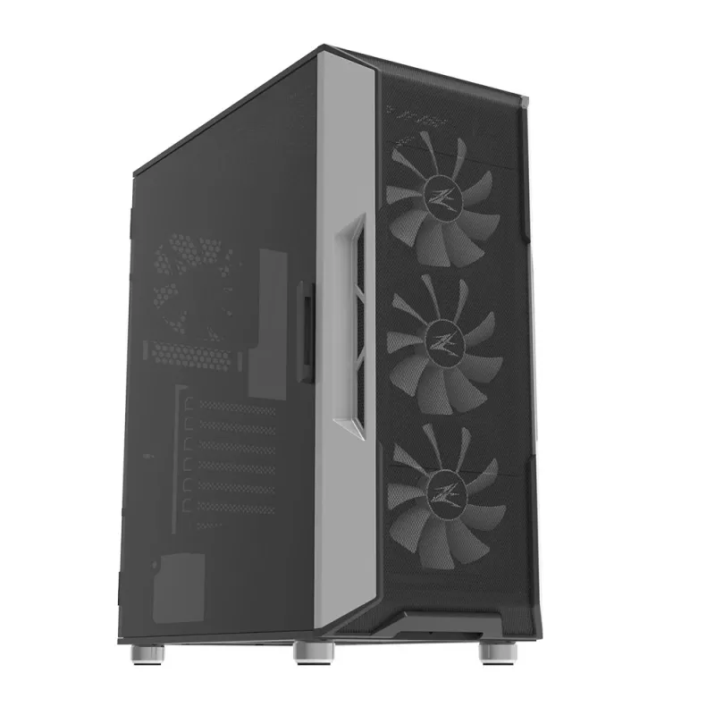 Case per PC Zalman I3 Neo ATX Mid Tower front mesh per raffreddamento efficiente 3 ventole preinstallate Midi Tower nero