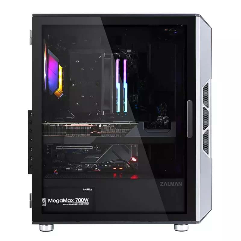Case per PC Zalman I3 Neo ATX Mid Tower front mesh per raffreddamento efficiente 3 ventole preinstallate Midi Tower nero