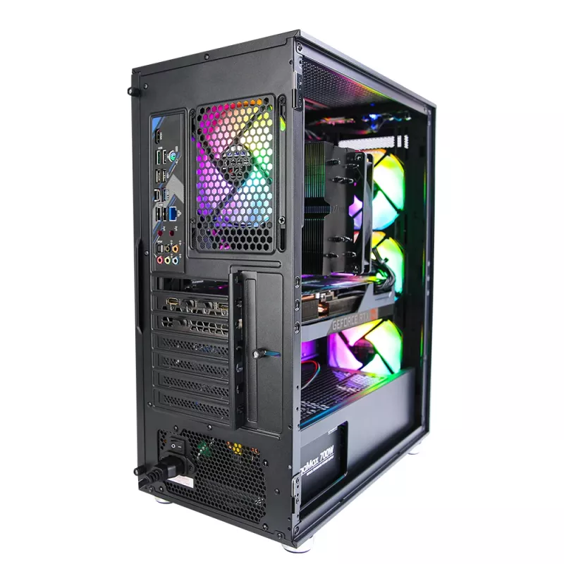 Case per PC Zalman I3 Neo ATX Mid Tower front mesh per raffreddamento efficiente 3 ventole preinstallate Midi Tower nero