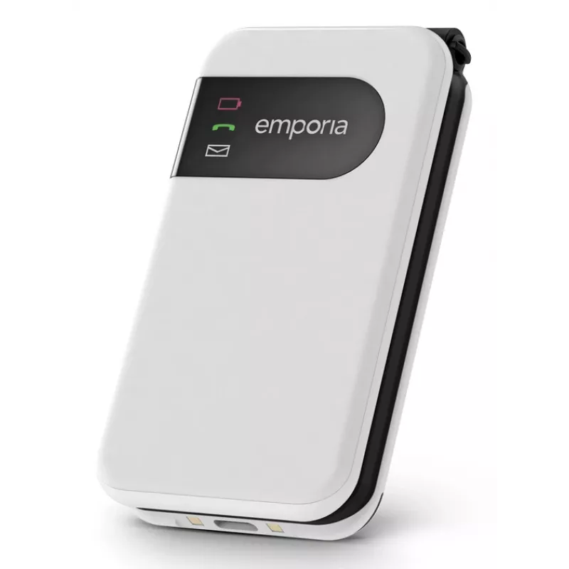 Emporia SIMPLICITYglam.4G 7,11 cm (2,8 inch) 106 g Bianco Telefono per anziani