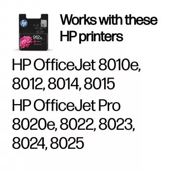 HP 912XL Cartuccia d'inchiostro originale ad alto rendimento magenta, magenta, 1 pz., 700 pagine