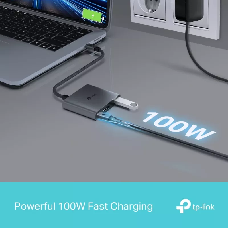 TP-Link UH3020C Hub interfacce USB Type-C 5000 Mbit/s Grigio