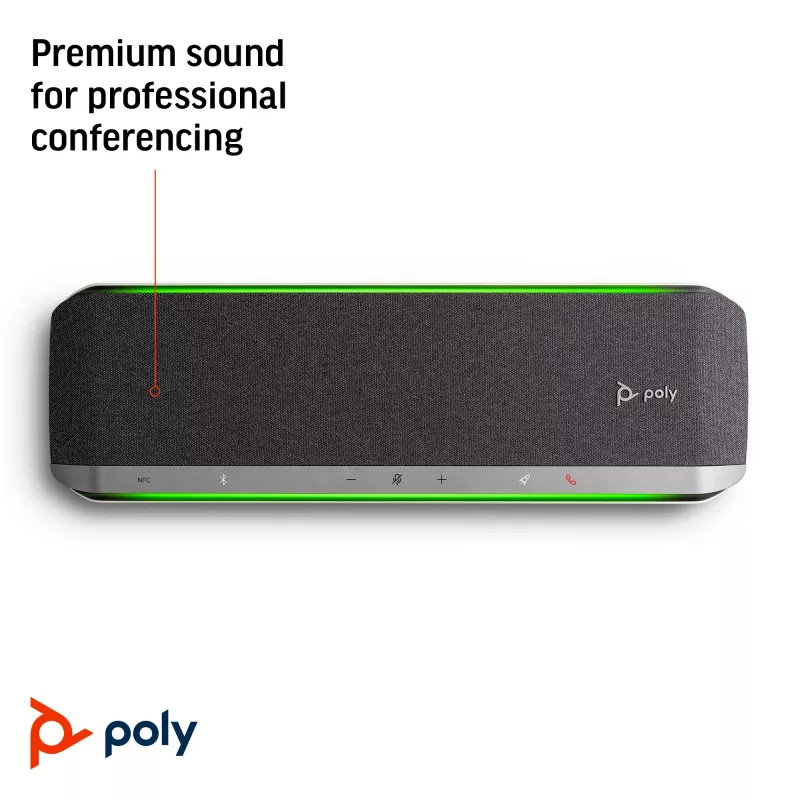 Speakerphone HP Poly Sync 60, argento, Windows 10, Windows 11, MacOS, RoHS, Federal Communications Commission (FCC), CE, 37 mm, 116 mm