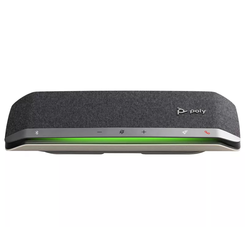Speakerphone HP Poly Sync 40 USB-A USB-C, argento, Windows 10, Windows 11, MacOS, 30 h, RoHS, Federal Communications Commission (FCC), CE, 38 mm
