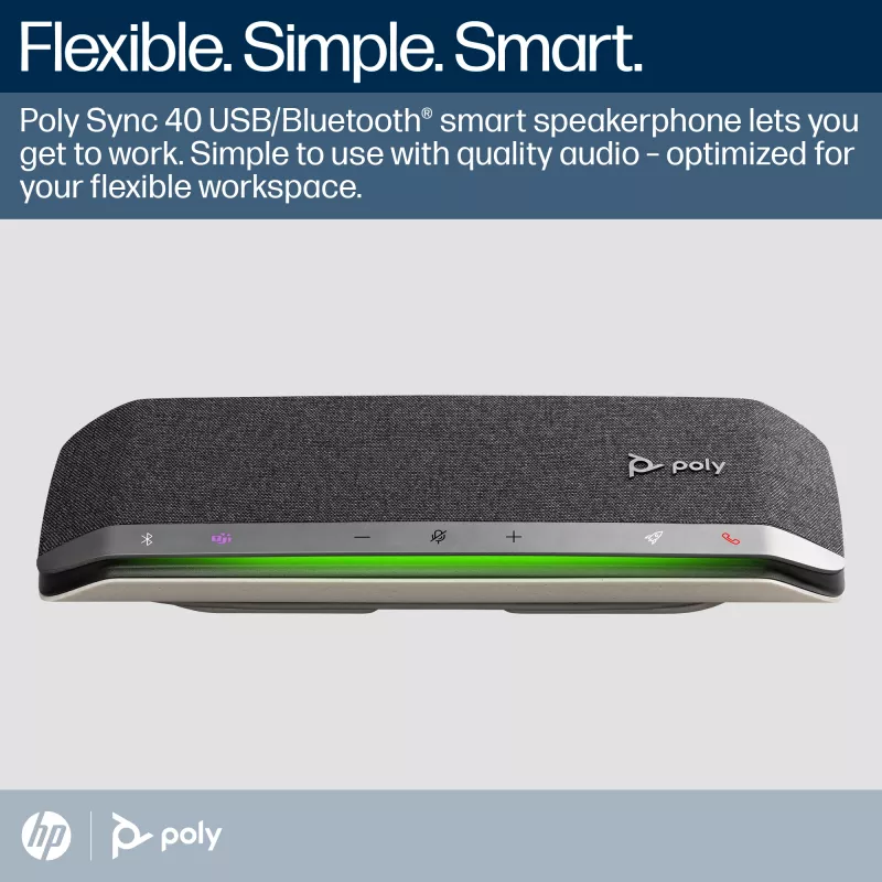 Speakerphone HP Poly Sync 40 certificato Microsoft Teams