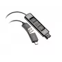 HP Poly DA85 adattatore USB a QD nero TAA