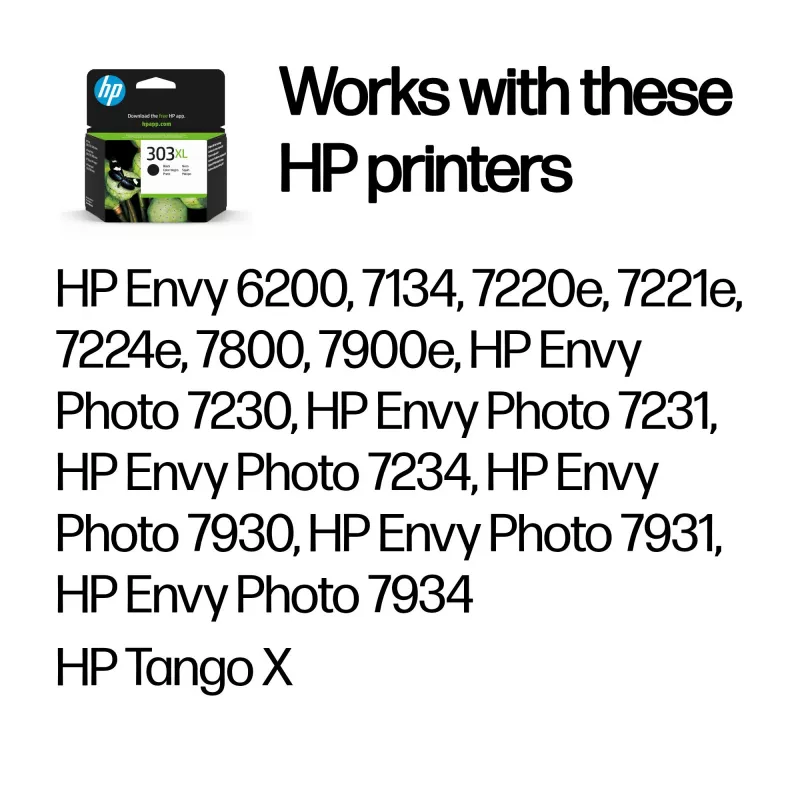 HP 303XL nero cartuccia originale ad alta capacità, nero, 1 pz., 600 pagine