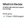 HP 963XL High Yield ciano cartuccia originale, ciano, 1 pezzo, 1600 pagine