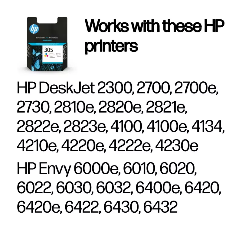 HP 305 tricolore cartuccia originale, ciano, magenta, giallo, 1 pz., 100 pagine