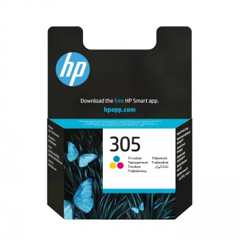 Cartuccia d'inchiostro HP 305 tricolore originale, ciano, magenta, giallo, 1 pz., 100 pagine