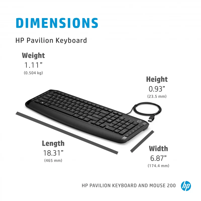 Set tastiera e mouse HP Pavilion tastiera e mouse 200