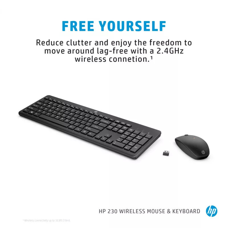 Combinazione mouse e tastiera wireless HP 230