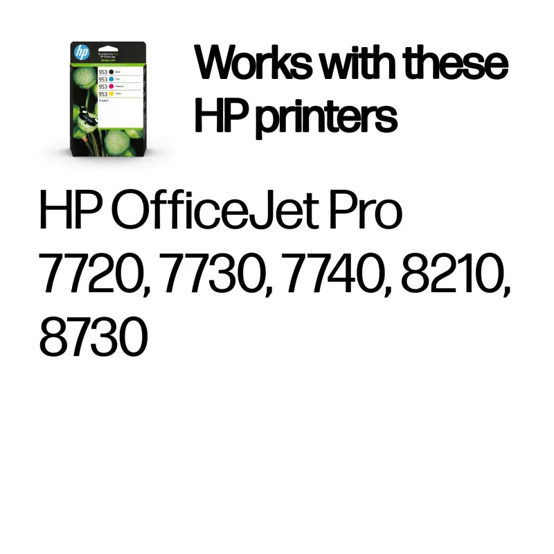 HP 953 confezione da 4 cartucce d'inchiostro originali nero/ciano/magenta/giallo