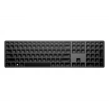 Tastiera full-size wireless HP 975 — RF wireless + Bluetooth, nera, layout 100%