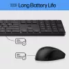 Combo tastiera e mouse wireless HP 650 full-size a membrana nera