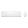 Set tastiera e mouse wireless HP 650 full-size a membrana bianco