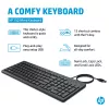 Tastiera con filo HP 150 full-size USB nera 664R5AA#ABD
