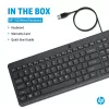 Tastiera con filo HP 150 full-size USB nera cavo 1m
