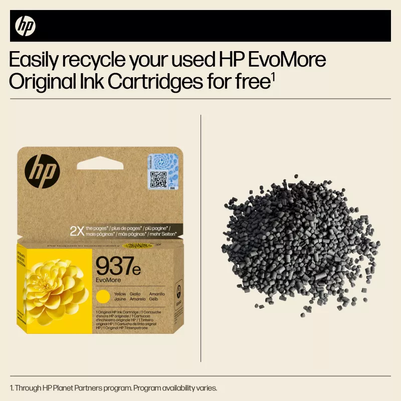HP 937e EvoMore giallo cartuccia d'inchiostro originale