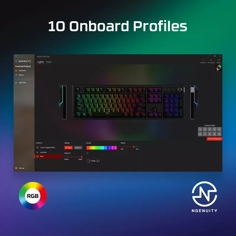 Tastiera da gaming Kingston HP HyperX Alloy Rise modello 7G7A3AA#ABD — tastiera meccanica compatta con filo EAN 0