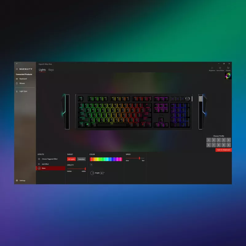 Tastiera da gaming Kingston HP HyperX Alloy Rise modello 7G7A3AA#ABD — tastiera meccanica compatta con filo EAN 0