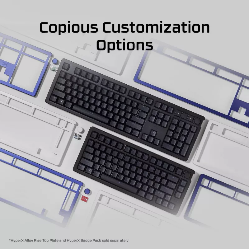 Tastiera da gaming meccanica Kingston (HyperX) Alloy Rise 75 – layout 75% compatto, con filo, modello 7G7A4AA#ABD