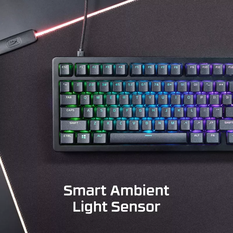 Tastiera da gaming meccanica Kingston (HyperX) Alloy Rise 75 – layout 75% compatto, con filo, modello 7G7A4AA#ABD