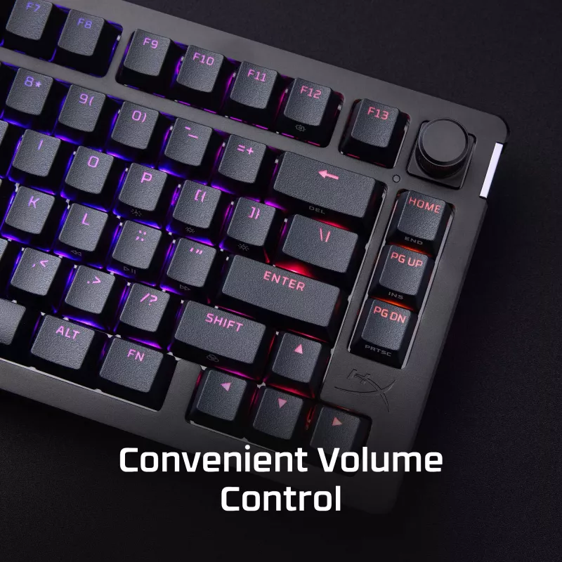 Tastiera da gaming meccanica Kingston (HyperX) Alloy Rise 75 – layout 75% compatto, con filo, modello 7G7A4AA#ABD